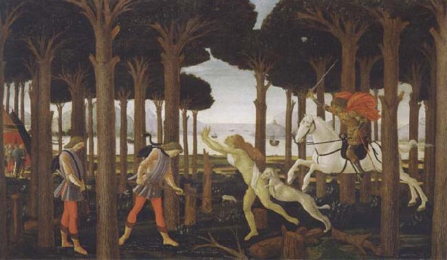 Sandro Botticelli Novella di Nastagio degli Onesti Sweden oil painting art